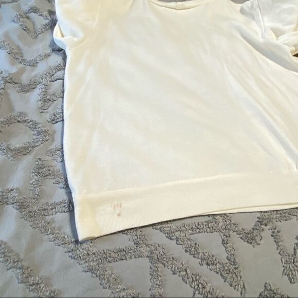 VINTAGE Handpainted floral crewneck top size L - Picture 9 of 9